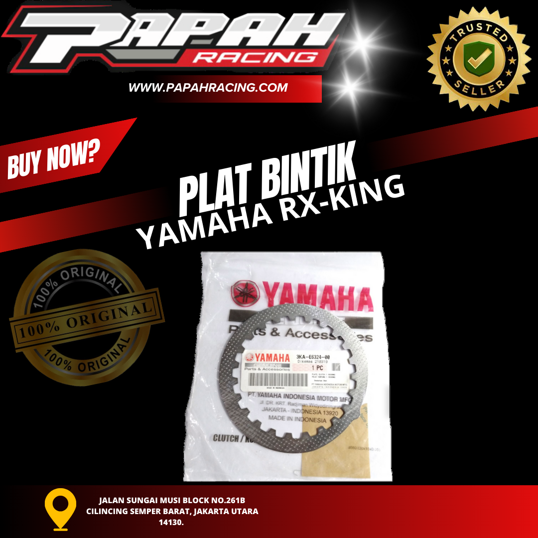 PLAT BINTIK YAMAHA RX-KING 